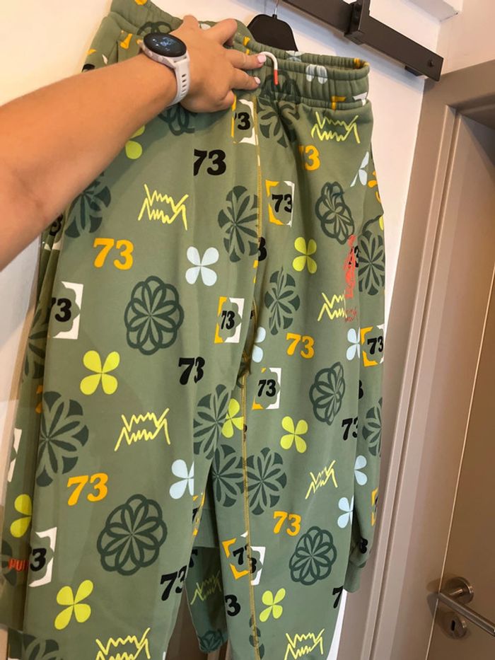 Ensemble de jogging vert à motifs 73 et trefles - photo numéro 6
