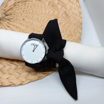 Montre foulard noire