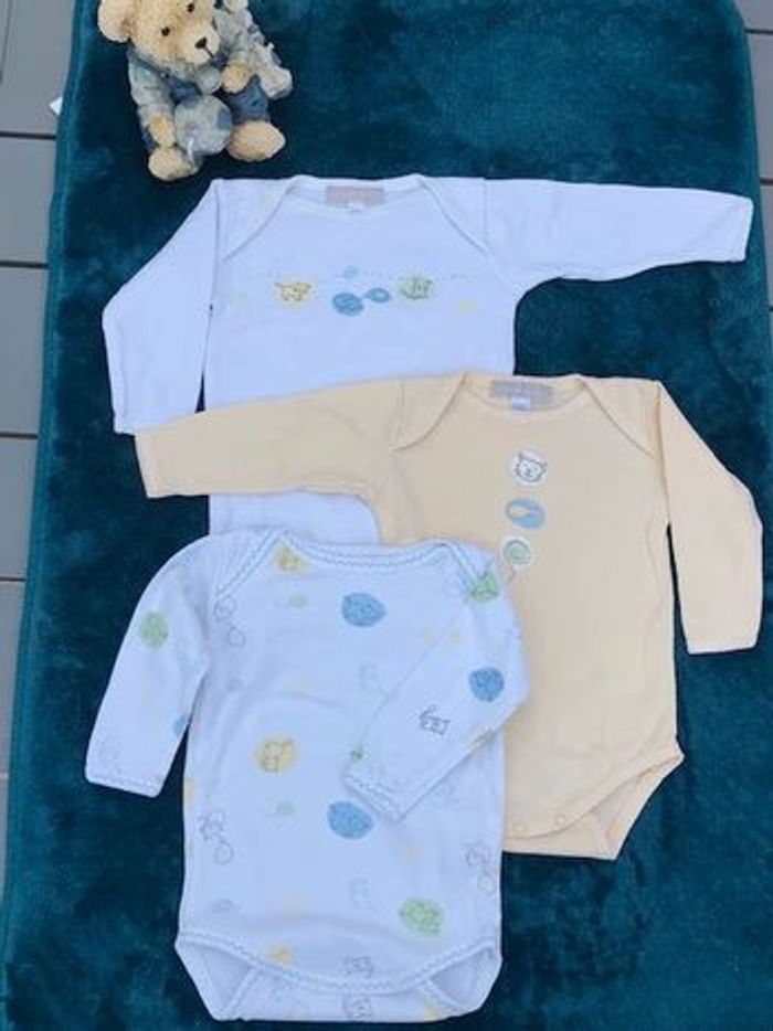 Lot de bodies Vertbaudet 3 mois (60 cm) Mixte