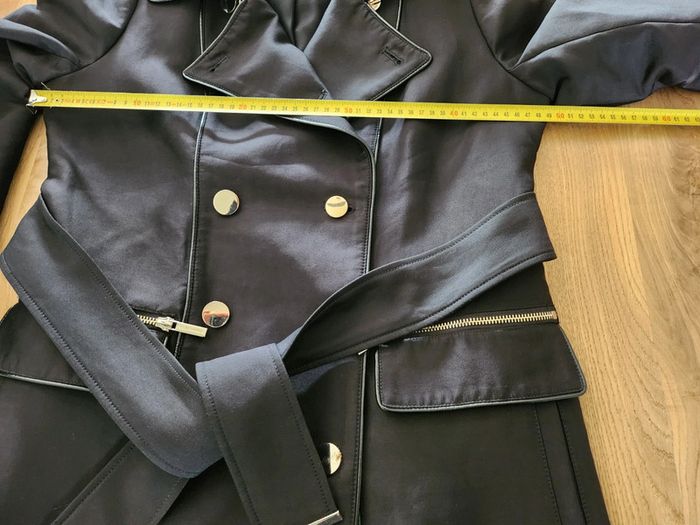 Veste trench imperméable manteau Morgan de toi en excellent état Taille 40 noir - photo numéro 6