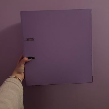 Classeur rose, violet