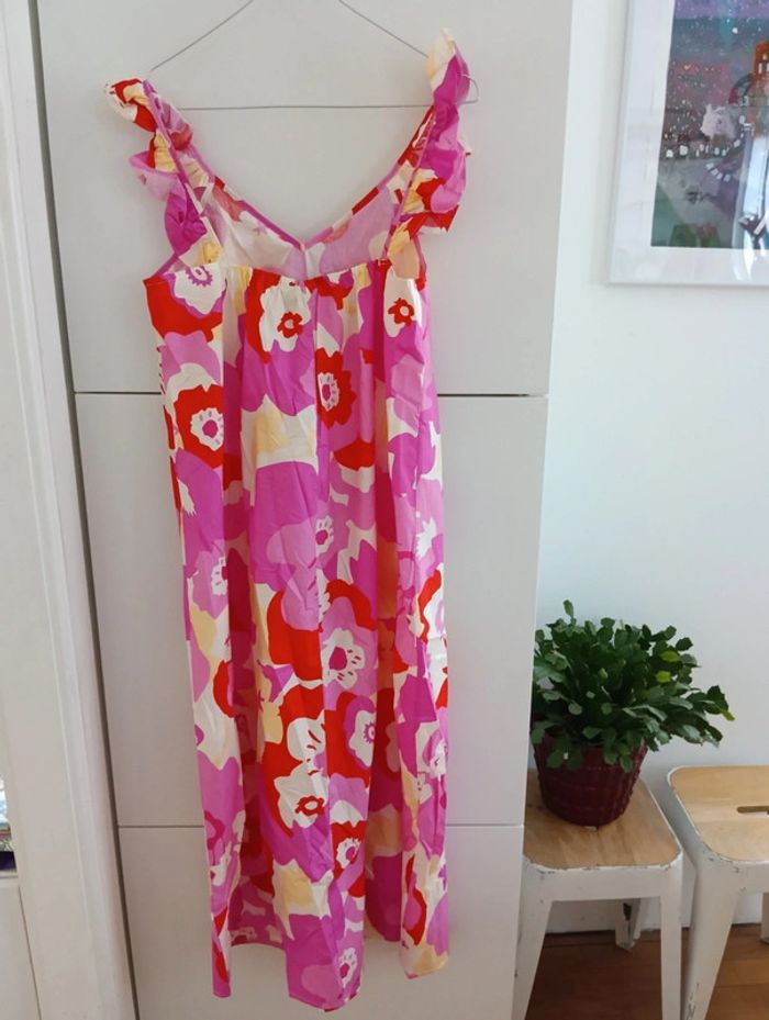 Robe d'été oversize multicolore rose Vila Taille S - photo numéro 6