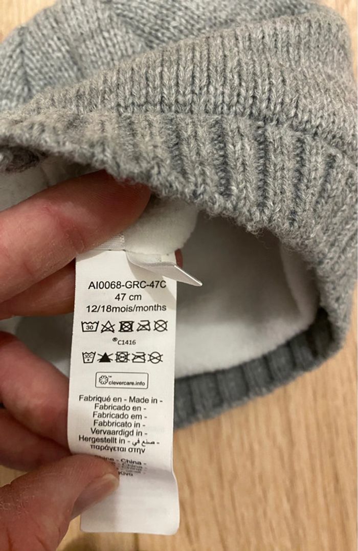 Bonnet gris taille 47 - photo numéro 2