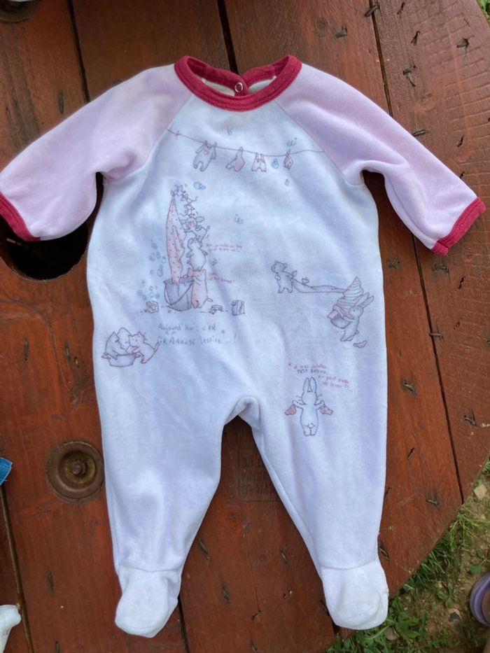 Lot 3 pyjamas hiver fille 3 mois - photo numéro 4