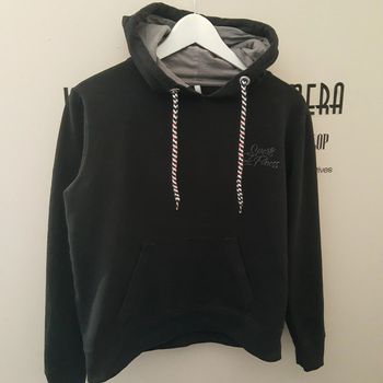 Sweat-shirt capuche noir et gris taille M Promise