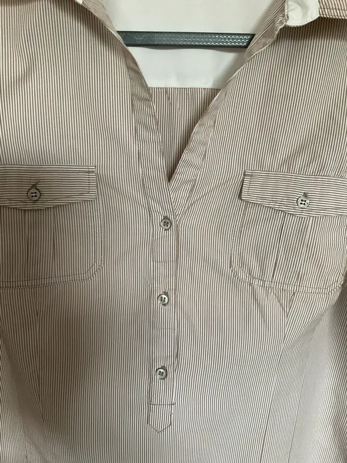 Chemisier beige Zara - photo numéro 3