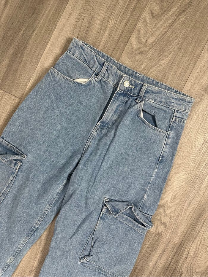 Jean denim regular cargo Bershka T38 M - photo numéro 2