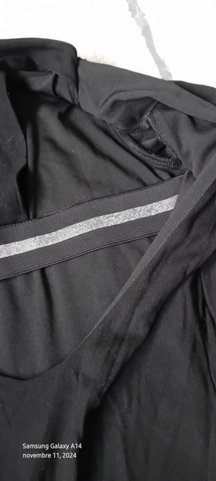 Robe chic noire dos ouvert bande élastique femme S Trafaluc Zara - photo numéro 11