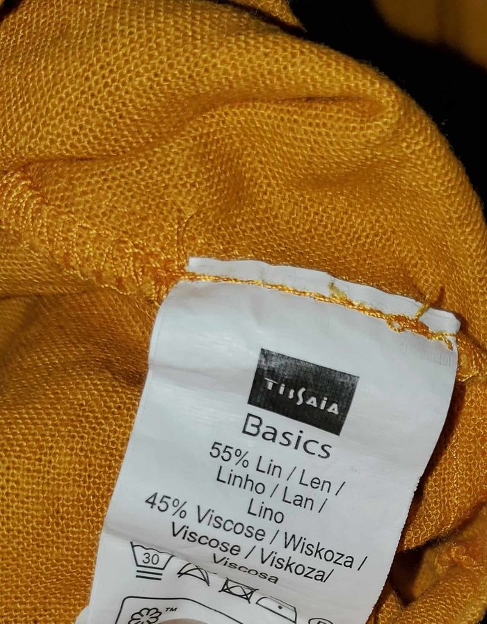 chemise ocre / moutarde femme taille 40 - photo numéro 6