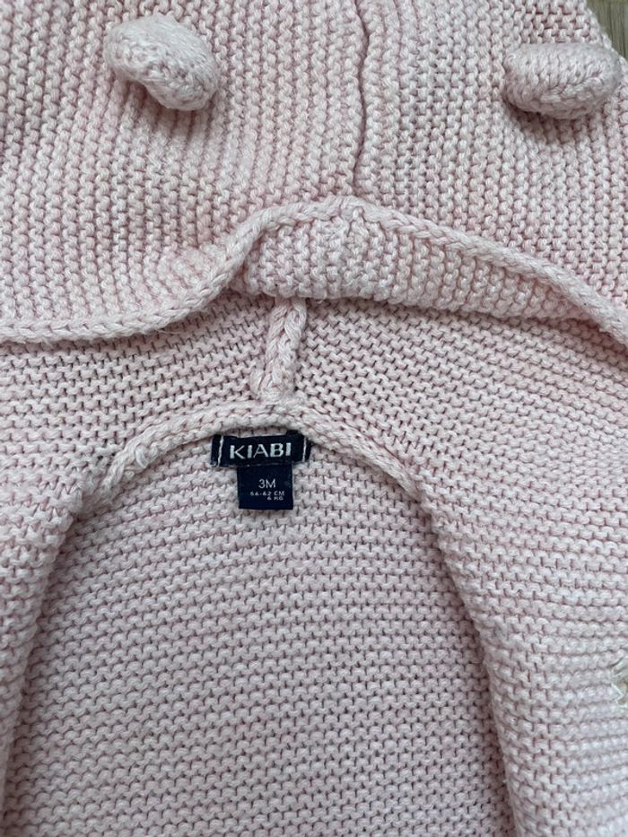 Gilet Kiabi rose petites oreilles 3 mois - photo numéro 4