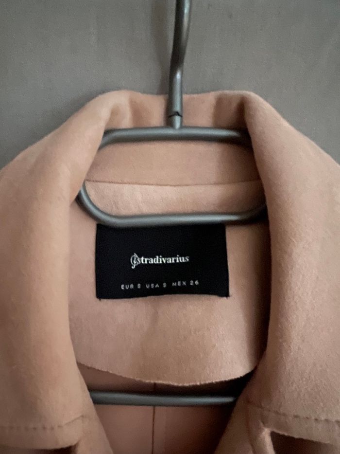 Blouson style biker rose pâle - photo numéro 3