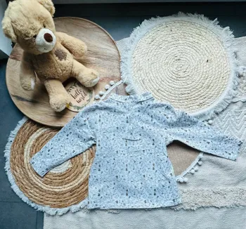 Blouse Orchestra beige petit oiseau 18M 80cm