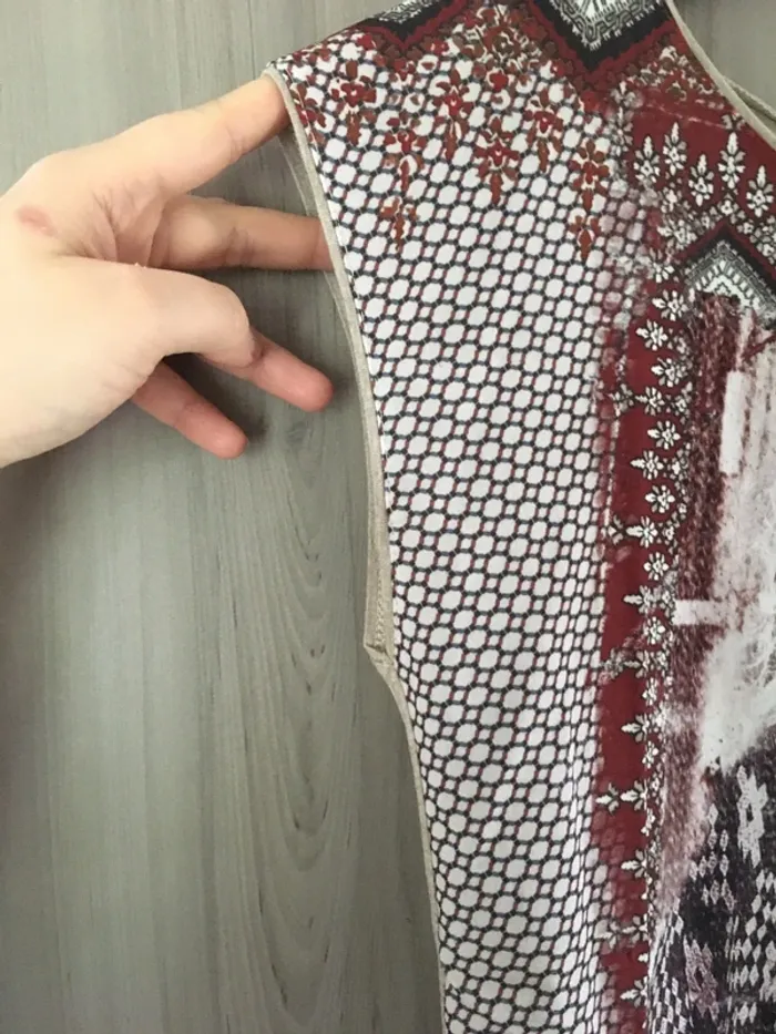 T-shirt beige fantaisie camaïeu T.38 - photo numéro 5