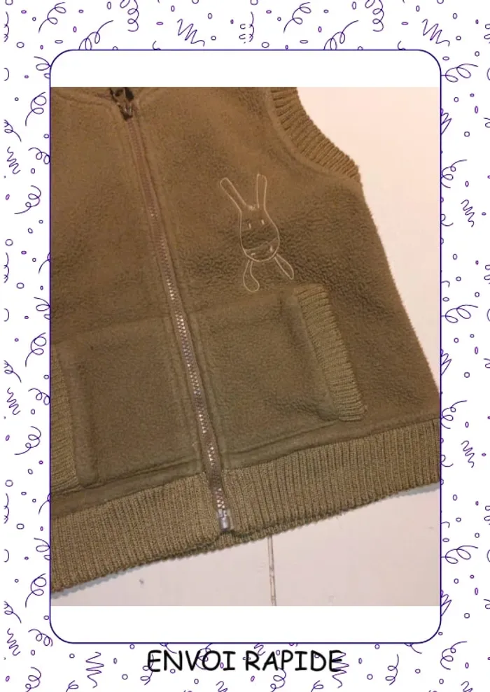 Veste polaire sans manche 86 cm - photo numéro 2