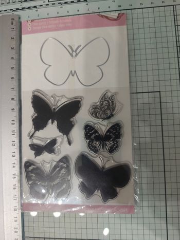 Lot tampons et dies scrapbooking thème papillon craft sensation