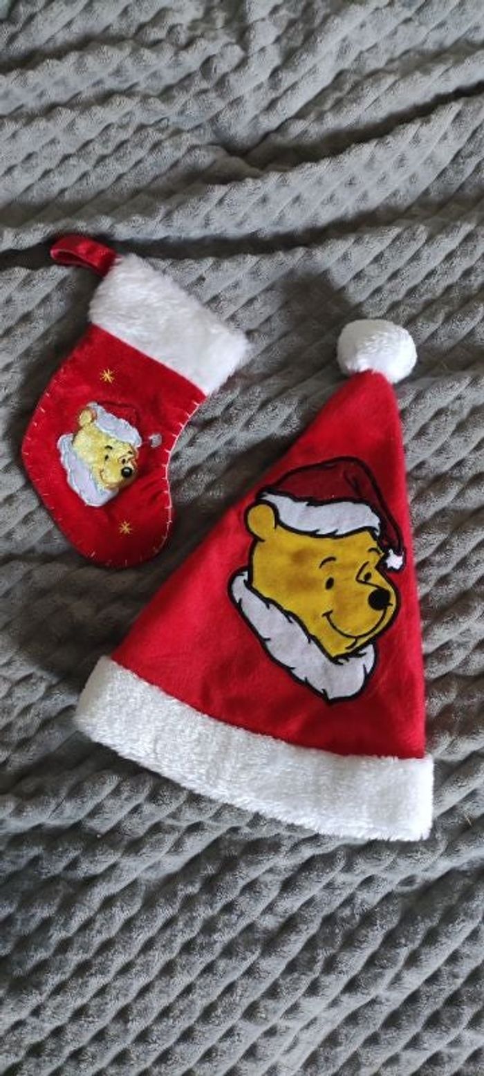 Petite bottes et Bonnet noël Winnie