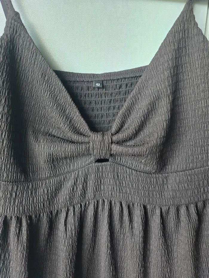 Robe noire d'été fluide - Taille 42 - photo numéro 2