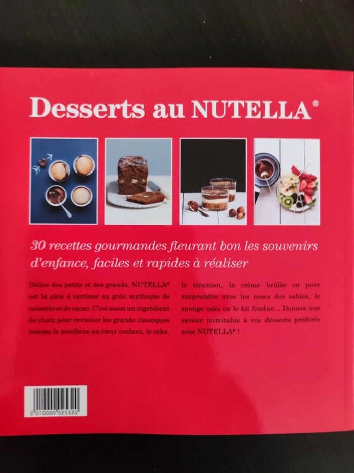 Livre dessert au nutella - photo numéro 2