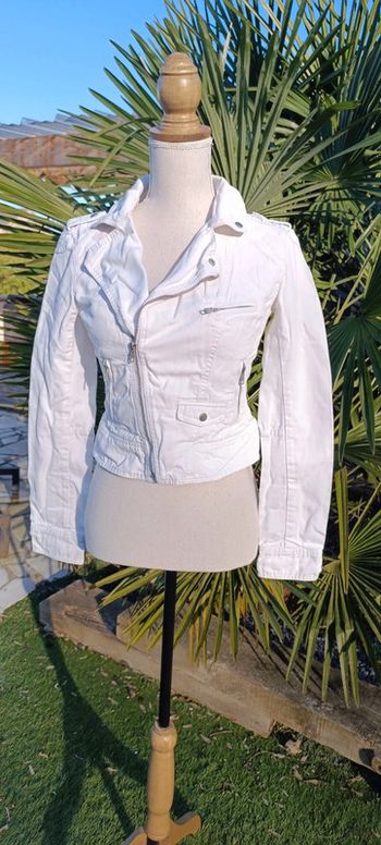 Veste jean blanche s