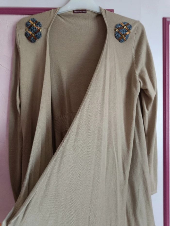 Gilet long beige T.42/44 - photo numéro 5