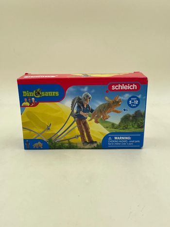 Schleich dinosaurs sauvetage en parachute N•41471 neuf