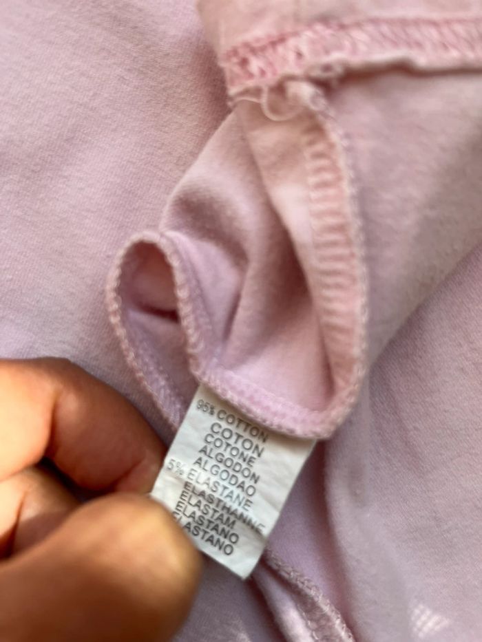 T-shirt coton rose pastel motifs United Kingdom Sixth June - photo numéro 6