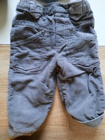 Pantalon velours gris