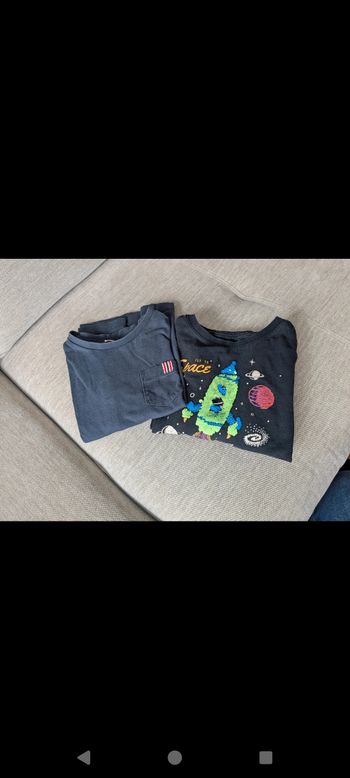 Lot de 2 tee shirts manches longues