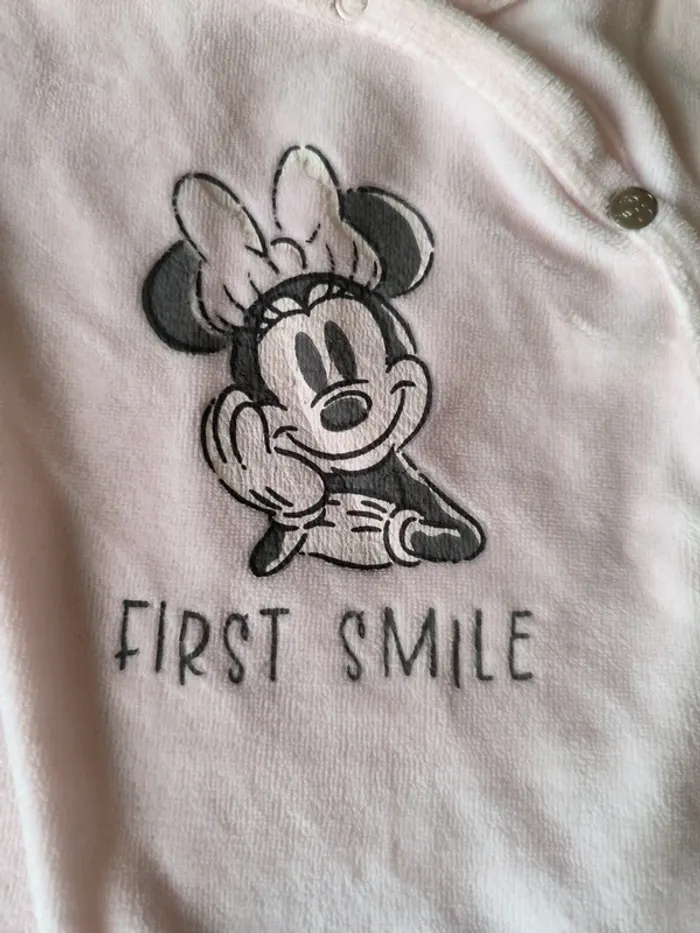 Pyjama velours Minnie - 0/1 mois - photo numéro 2
