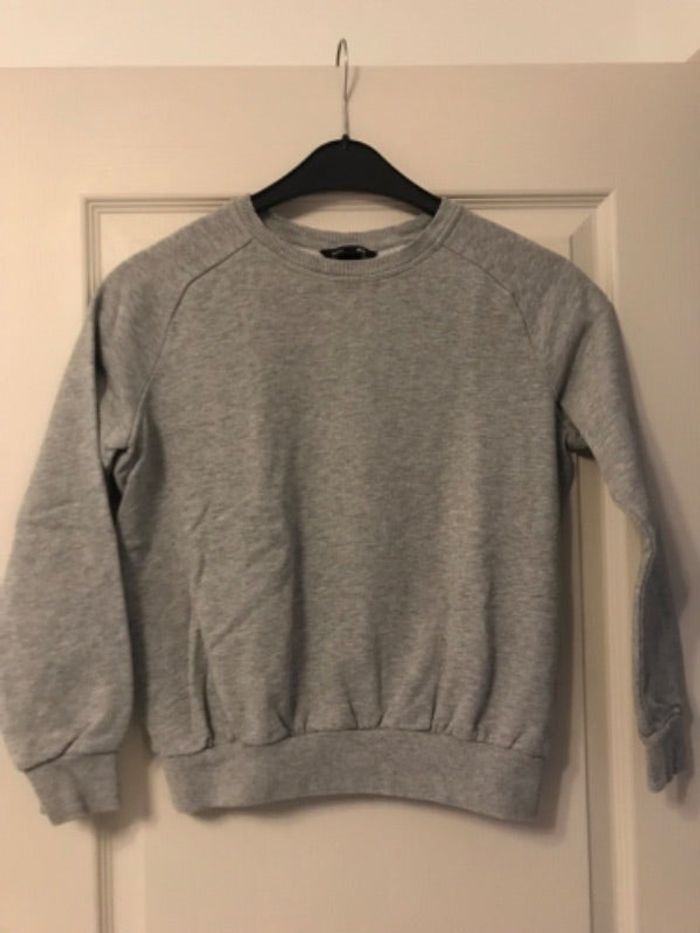 sweat gris simple taille xs