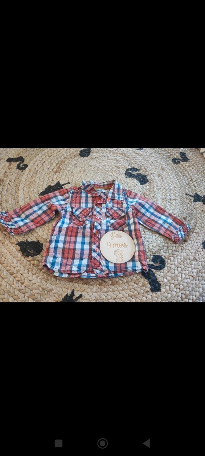 Chemise garçon 9 mois