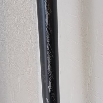Faby27800 N°3 Barre rideau en métal noir  longueur 1,80 m