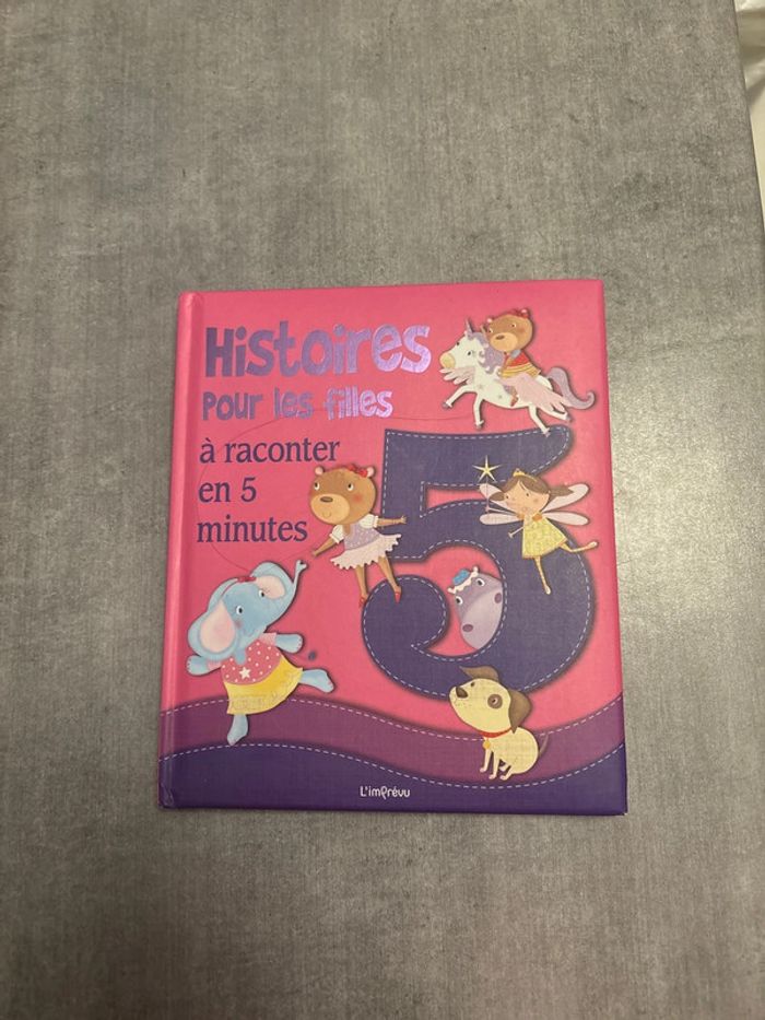 Livre histoire pour les filles à raconter en cinq minutes