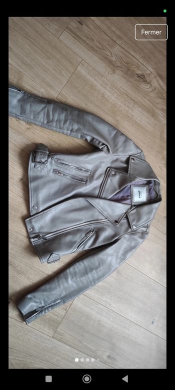 Veste en simili cuir