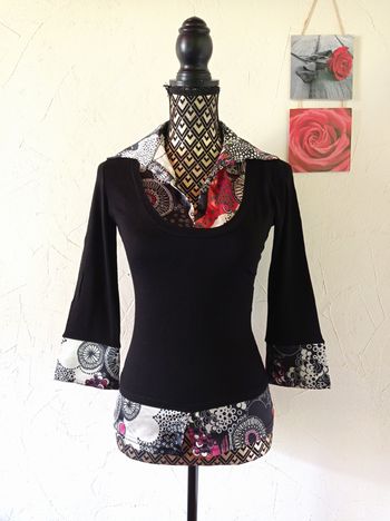 🌸Haut manches 3/4, Xanaka, taille M