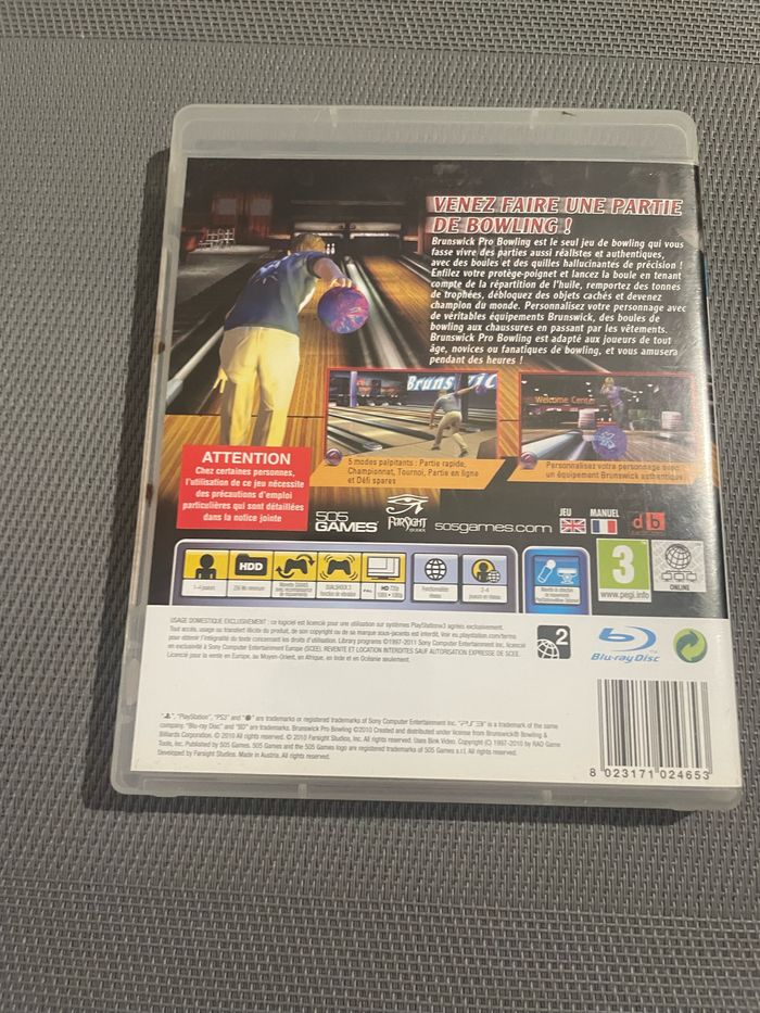 Brunswick Pro Bowling Jeu Playstation 3 PS3 - photo numéro 3