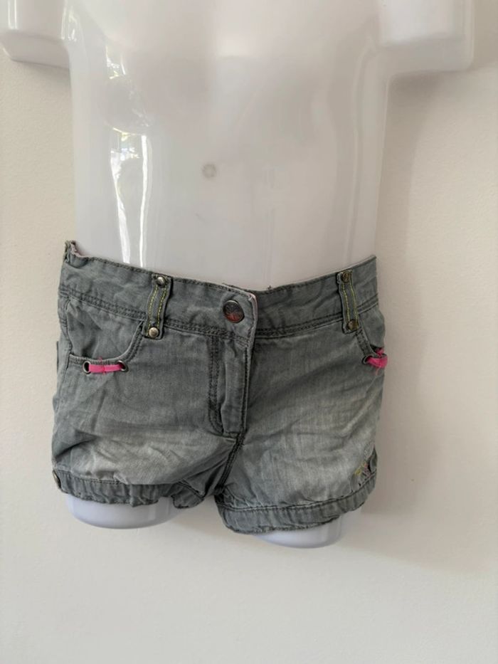 Short en jean gris - Pomme Framboise by Orchestra - Taille 3 ans (98 cm)