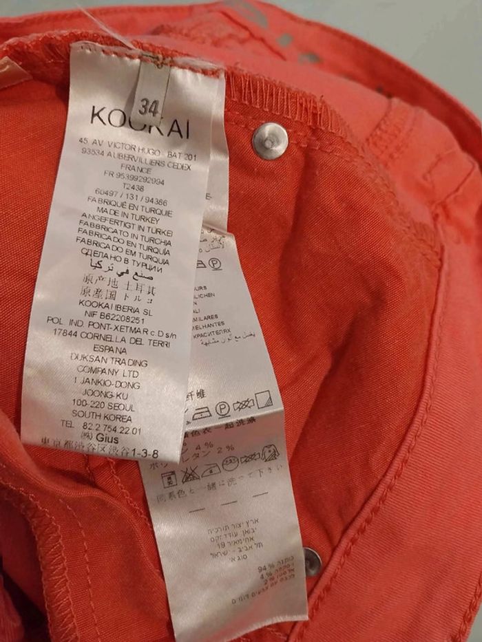 Pantalon mi mollet rose Kookai T34 - photo numéro 4