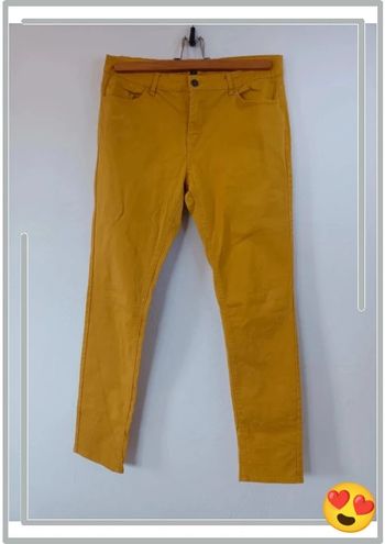 Pantalon slim moutarde Kiabi 40 L