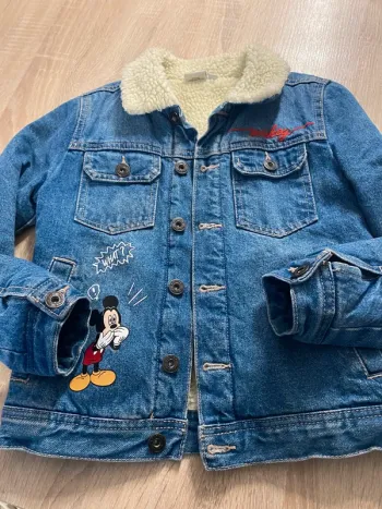 Veste en jeans moumoute Mickey