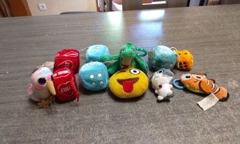 Lot peluche porte clé