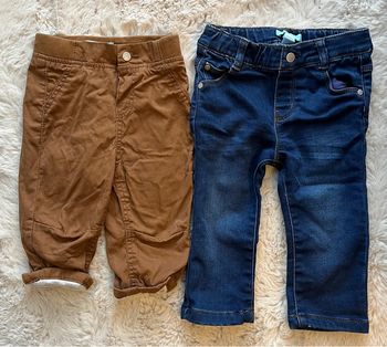 Lot 2 pantalons / 12mois