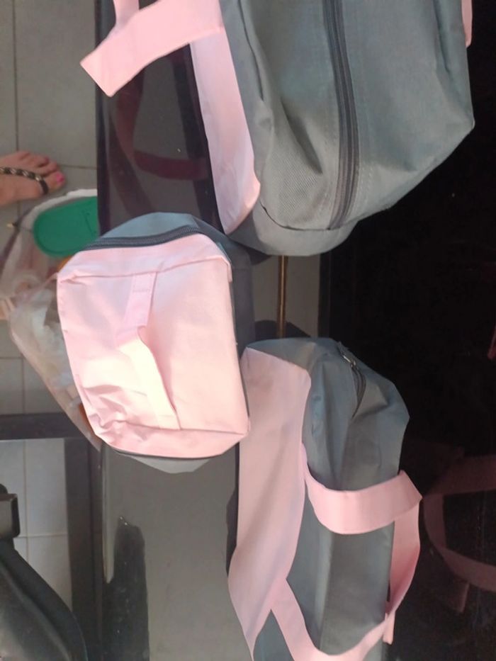 Ensemble bagage gris rose LBVYR - photo numéro 4