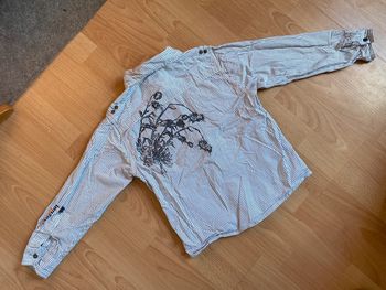 Belle chemise blanche à rayures ML Orchestra T. 8 ans/128 cm TBE