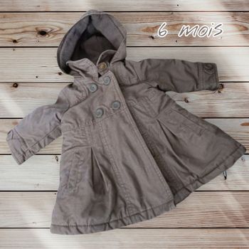 🧥 Manteau bébé ultra mignon – 6 mois 🤎