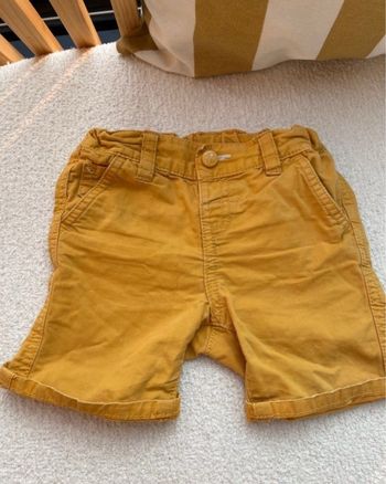 Short jaune 18 mois 