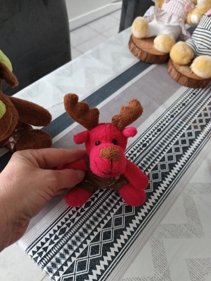 Lot 2 peluches cerfs - photo numéro 3