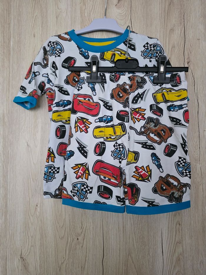 ENSEMBLE 2 PIÈCES GARÇON 👦 PYJAMA SHORT DISNEY PIXAR THE CARS 7/8 ANS - photo numéro 3