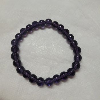 Bracelet perle mauve