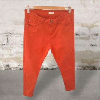 Pantalon rouge coupe jean coton élastanne taille 42 marque Arkitect